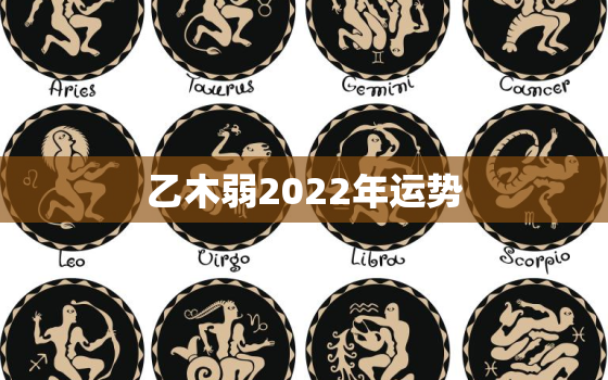 乙木弱2022年运势