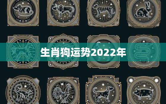 生肖狗运势2022年