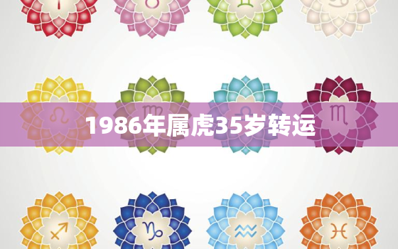 1986年属虎35岁转运，86年虎35岁转运有老板命运吗