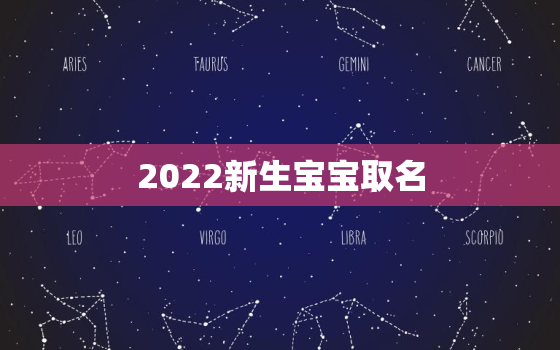 2022新生宝宝取名，2022年取名字大全