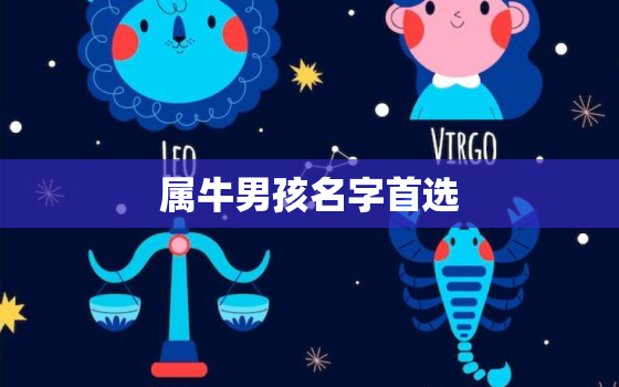 属牛男孩名字首选，属牛男孩取什么名字