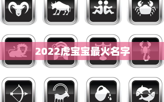 2022虎宝宝最火名字，2022虎宝宝小名