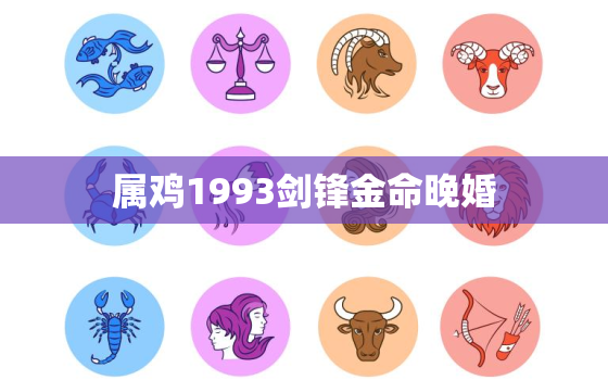 属鸡1993剑锋金命晚婚，93女生剑锋金命好不好