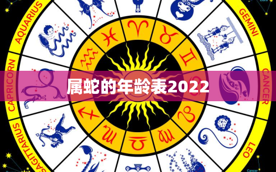 属蛇的年龄表2022，属蛇的年龄表2019财运