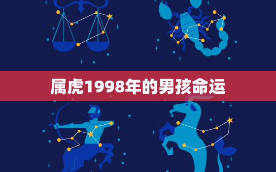 属虎1998年的男孩命运，属虎1998年的男孩性格