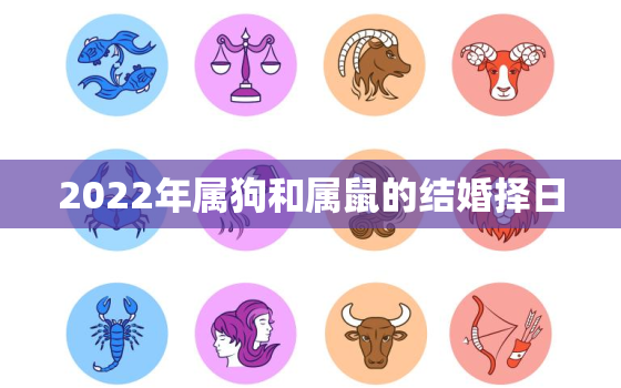 2022年属狗和属鼠的结婚择日，生肖狗与鼠可以结婚吗