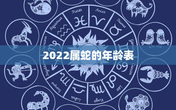 2022属蛇的年龄表，2020属蛇年龄表