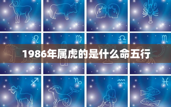 1986年属虎的是什么命五行，1986年属虎五行属什么