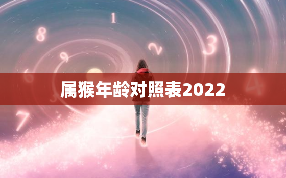 属猴年龄对照表2022，属猴的年龄对照表