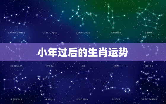 小年过后的生肖运势，小年过后过大年什么生肖