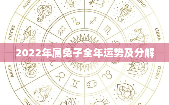 2022年属兔子全年运势及分解