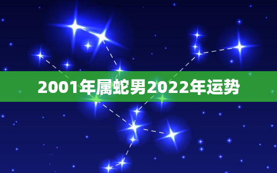 2001年属蛇男2022年运势，2022蛇年男的运势