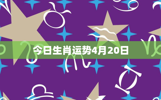 今日生肖运势4月20日