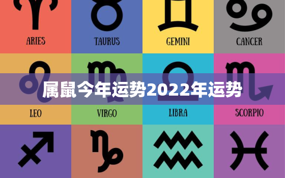 属鼠今年运势2022年运势，2022年属鼠人运势