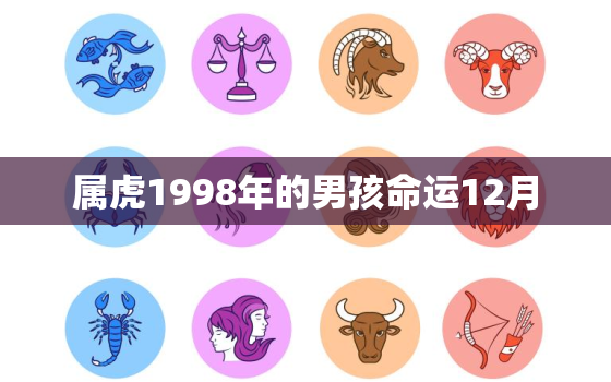 属虎1998年的男孩命运12月，1998年属虎11月出生命运