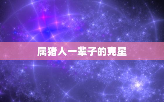 属猪人一辈子的克星，属猪人一辈子的克星98年属虎的在2020年考学怎样