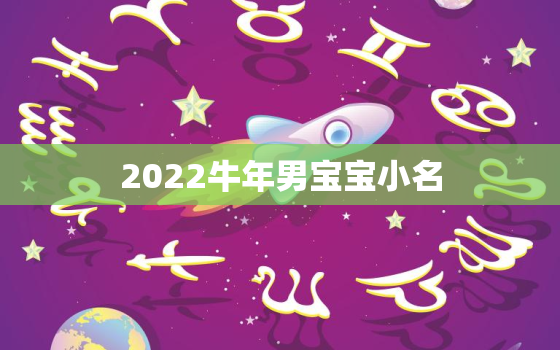 2022牛年男宝宝小名，男宝小名2021洋气属牛