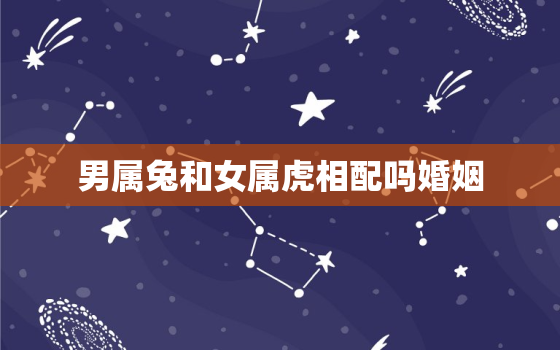 男属兔和女属虎相配吗婚姻，男属兔和女属虎相配吗婚姻