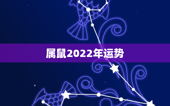 属鼠2022年运势，属鼠2022年运势及运程1984年出生