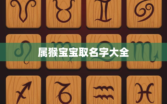 属猴宝宝取名字大全，2016属猴男孩取名大全