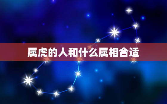 属虎的人和什么属相合适，属虎的人和啥属相合适