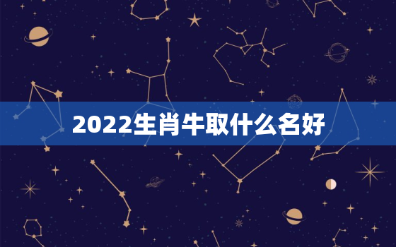 2022生肖牛取什么名好，2022属牛