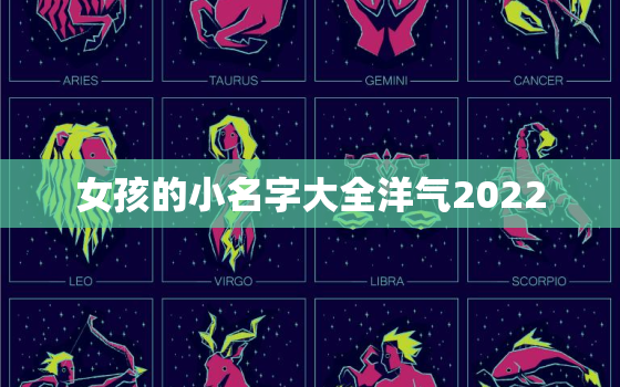 女孩的小名字大全洋气2022，女孩的小名字大全洋气2020