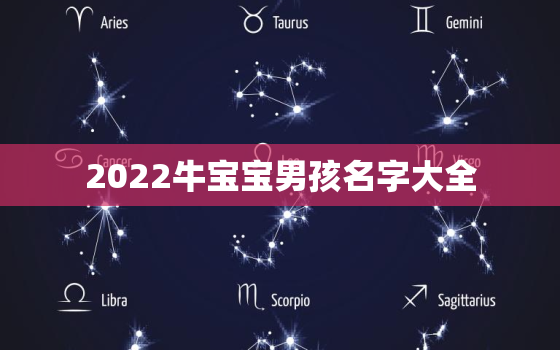 2022牛宝宝男孩名字大全，2021牛宝宝男孩名字大全