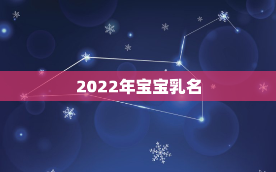 2022年宝宝乳名，2021年小孩乳名大全洋气点的