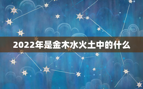 2022年是金木水火土中的什么，2022年是金木水火土中的什么年