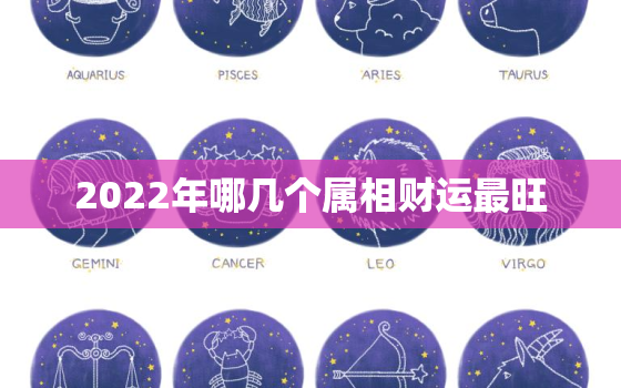 2022年哪几个属相财运最旺，2022年哪些属相运势更好