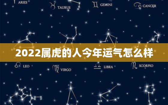 2022属虎的人今年运气怎么样，属虎的2022年运势如何