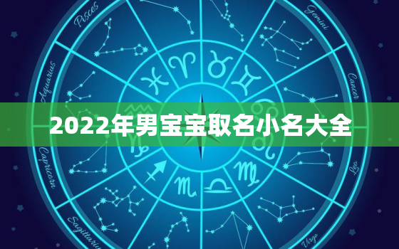 2022年男宝宝取名小名大全，2020年男孩取小名