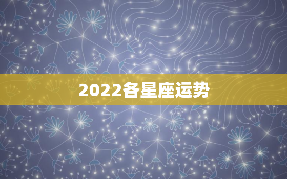 2022各星座运势，2022年星座运势