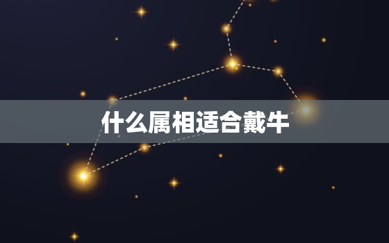 什么属相适合戴牛，属牛戴什么好