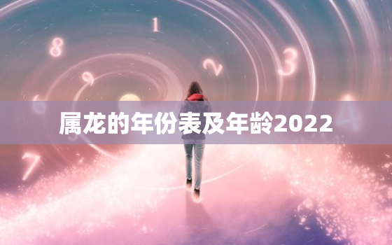 属龙的年份表及年龄2022，属龙的2022年多大岁数