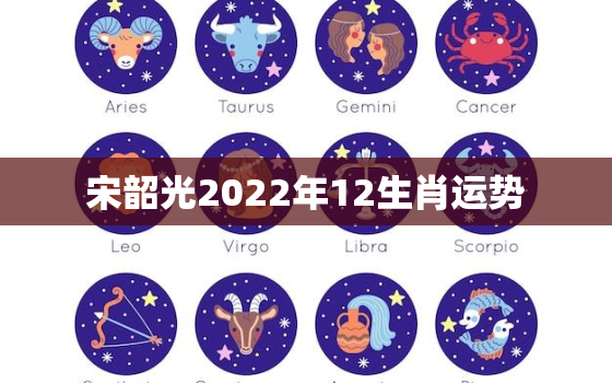 宋韶光2022年12生肖运势，宋韶光2020年12生肖运势解析