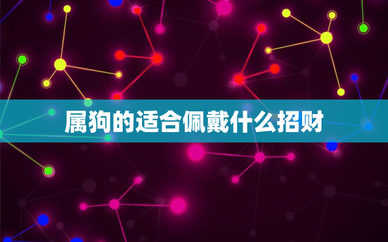 属狗的适合佩戴什么招财，属狗的人要佩戴什么才运气好