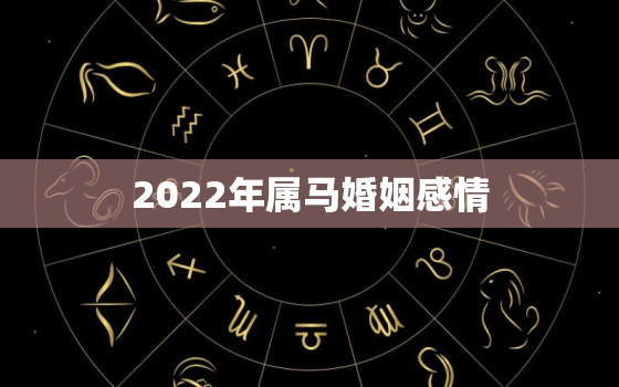 2022年属马婚姻感情，2022年属马的感情婚姻怎么样