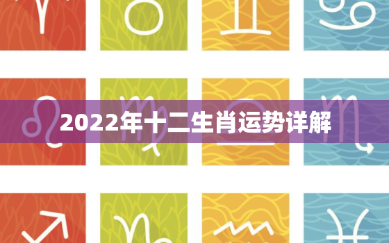 2022年十二生肖运势详解，12生肖运势2022年运势详解势详解