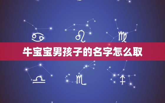 牛宝宝男孩子的名字怎么取，牛宝宝男孩子取名字大全