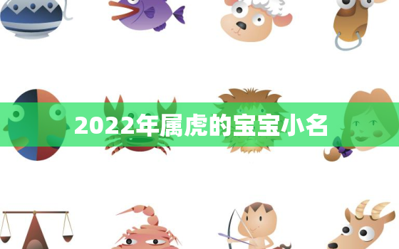 2022年属虎的宝宝小名，2022年属虎的宝宝取名字