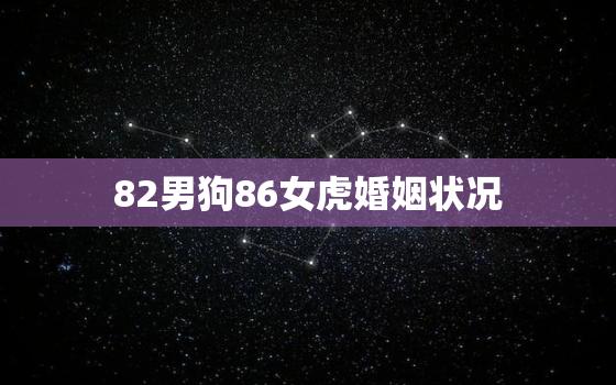 82男狗86女虎婚姻状况，82男狗86女虎婚姻结局