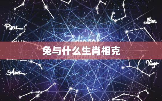 兔与什么生肖相克，兔生肖和什么生肖相冲相克