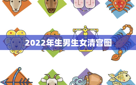 2022年生男生女清宫图，2022年生男生女清宫图预算表