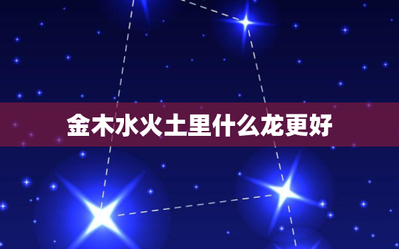 金木水火土里什么龙更好，金木水火土和地火水风