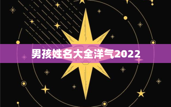 男孩姓名大全洋气2022，男孩姓名大全洋气2020姓陈