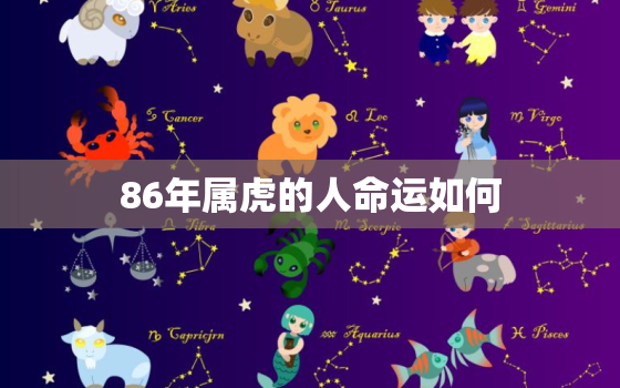 86年属虎的人命运如何，86年属虎的人真的命苦吗