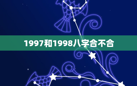 1997和1998八字合不合，1997年八字算命