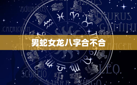 男蛇女龙八字合不合，蛇女跟龙男的属相合不合